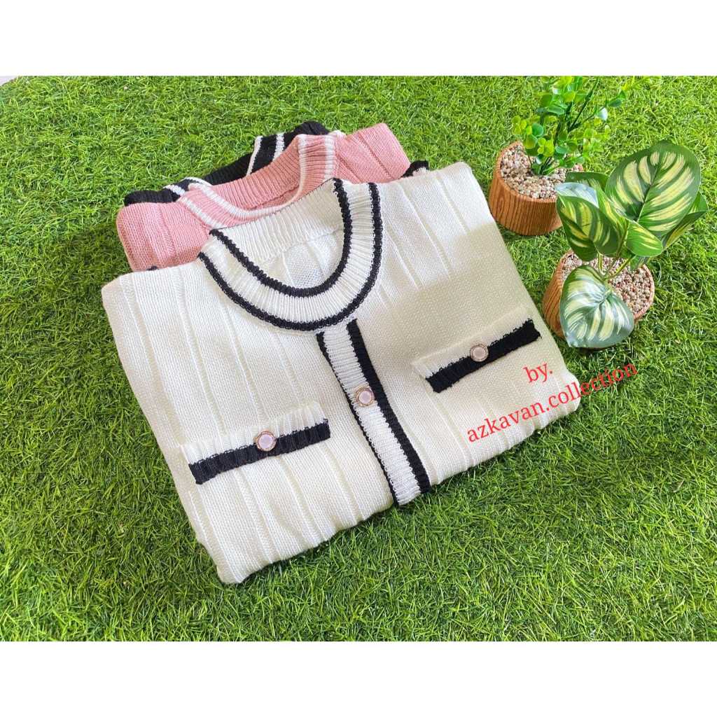 Cardigan Rajut Anak Semi Blouse Umur 8-12 tahun