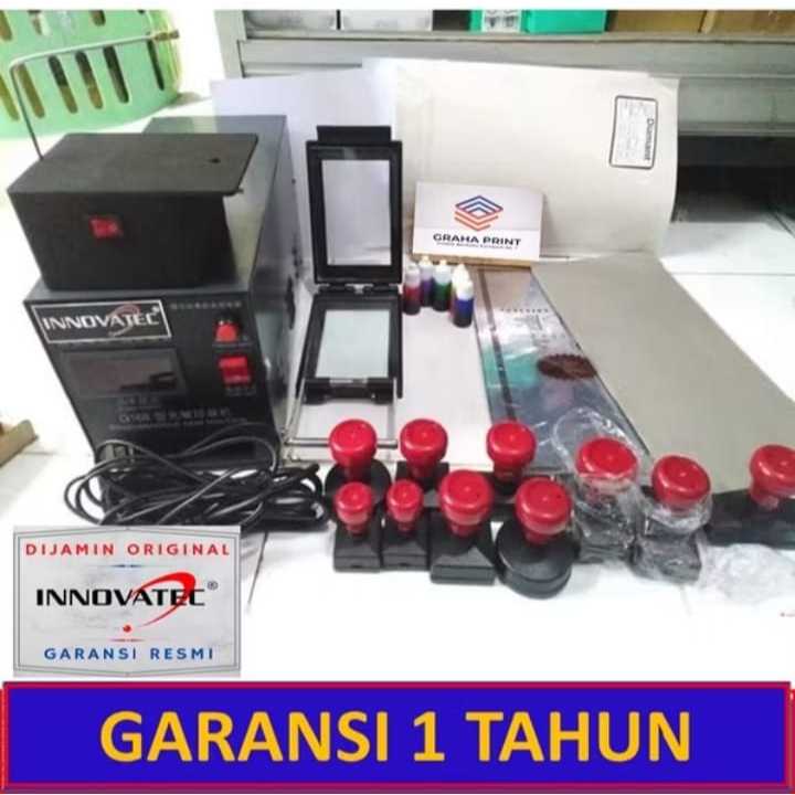 INNOVATEC Paket Usaha Mesin Stempel Flash Premium Lengkap Bahan Siap Pakai | Mesin Stempel Flash 3 L