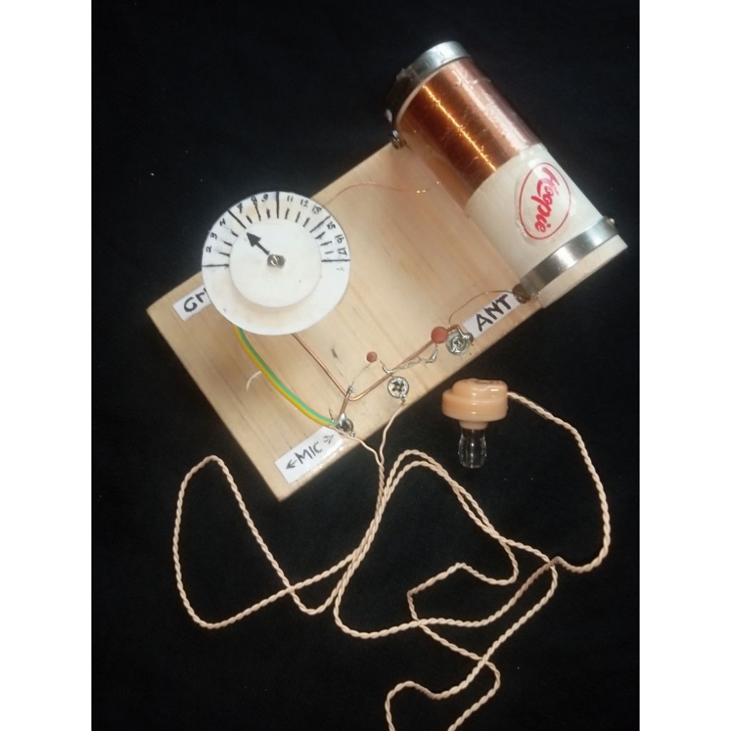 RADIO KRISTAL kristal tanpa baterai untuk pembelajaran