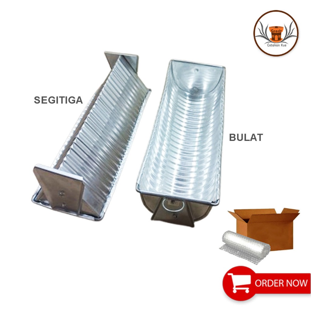 CETAKAN PUDING | BOLU SISIR LOYANG SEMANGKA BENTUK SEGITIGA DAN BUNDAR BAHAN ALUMUNIIUM