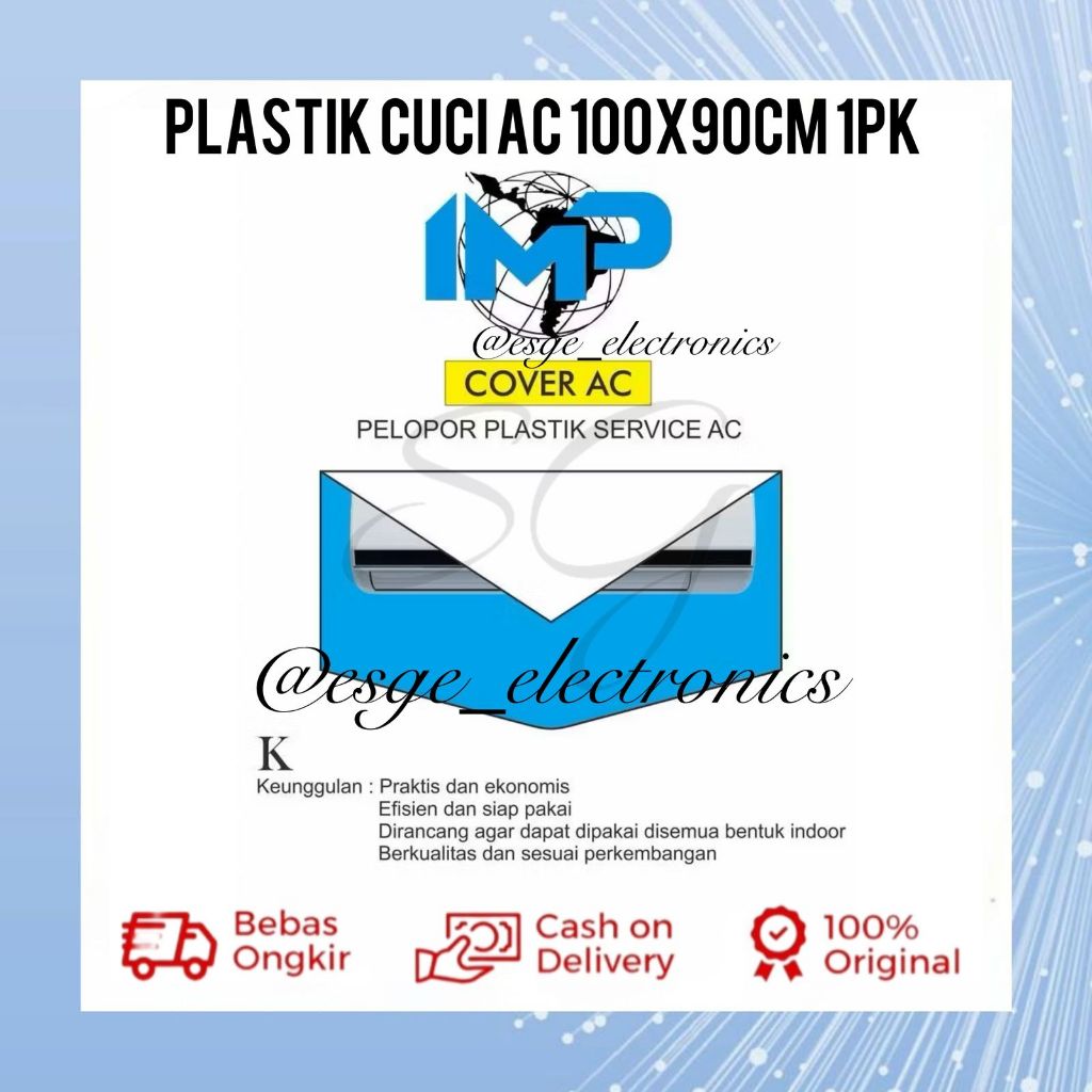 ORIGINAL PLASTIK CUCI AC KECIL COVER CUCI AC 1 PK PLASTIK MENCUCI AC SERVIS AC SERVICE CUCI AC