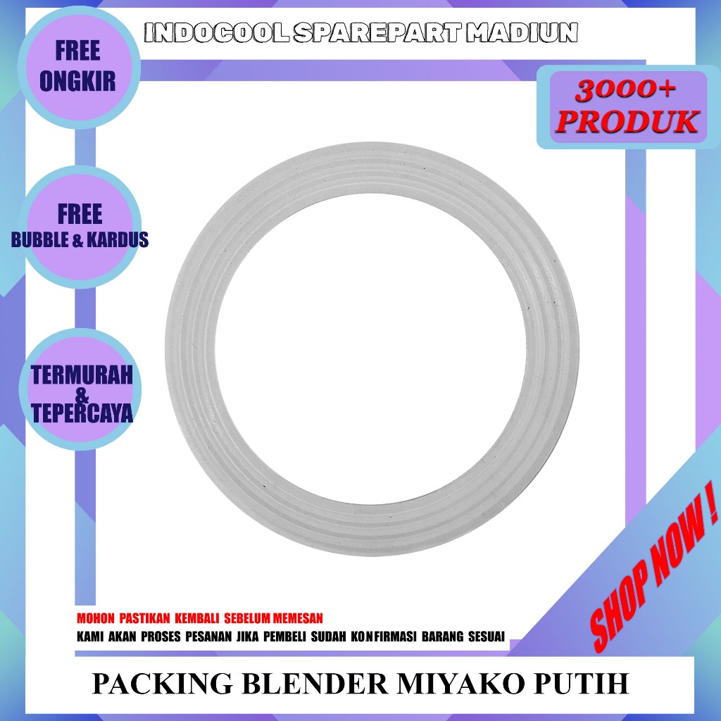 PMYP SILICONE PACKING BLENDER / RING KARET / PACKING BLENDER MIYAKO PUTIH