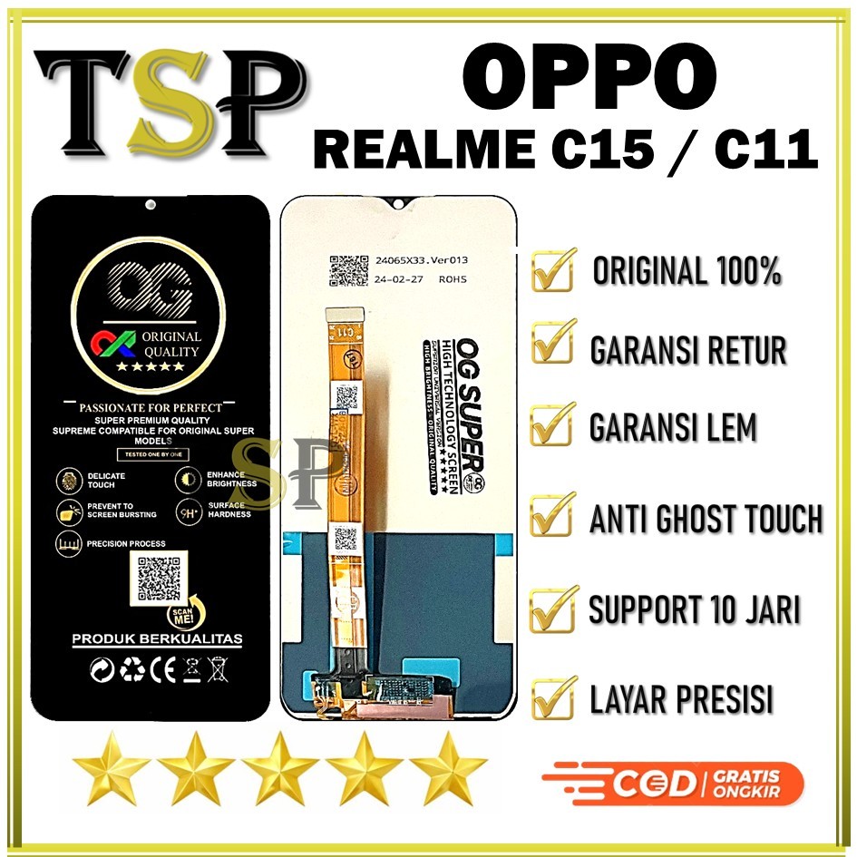 LCD TOUCHSCREEN OPPO REALME C15 / REALME C11 ORIGINAL 100%