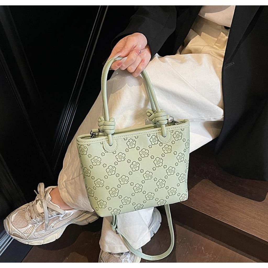 Tas Selempang Wanita Import Motif Bunga Sakura Mini Handbag Korea Style Premium