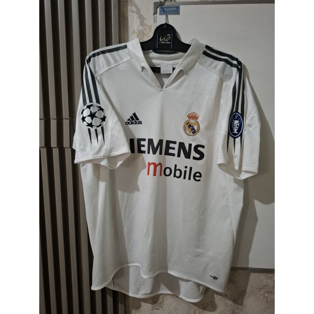 REAL MADRID 2003/2004 HOME UCL ZIDANE #5 ORIGINAL JERSEY