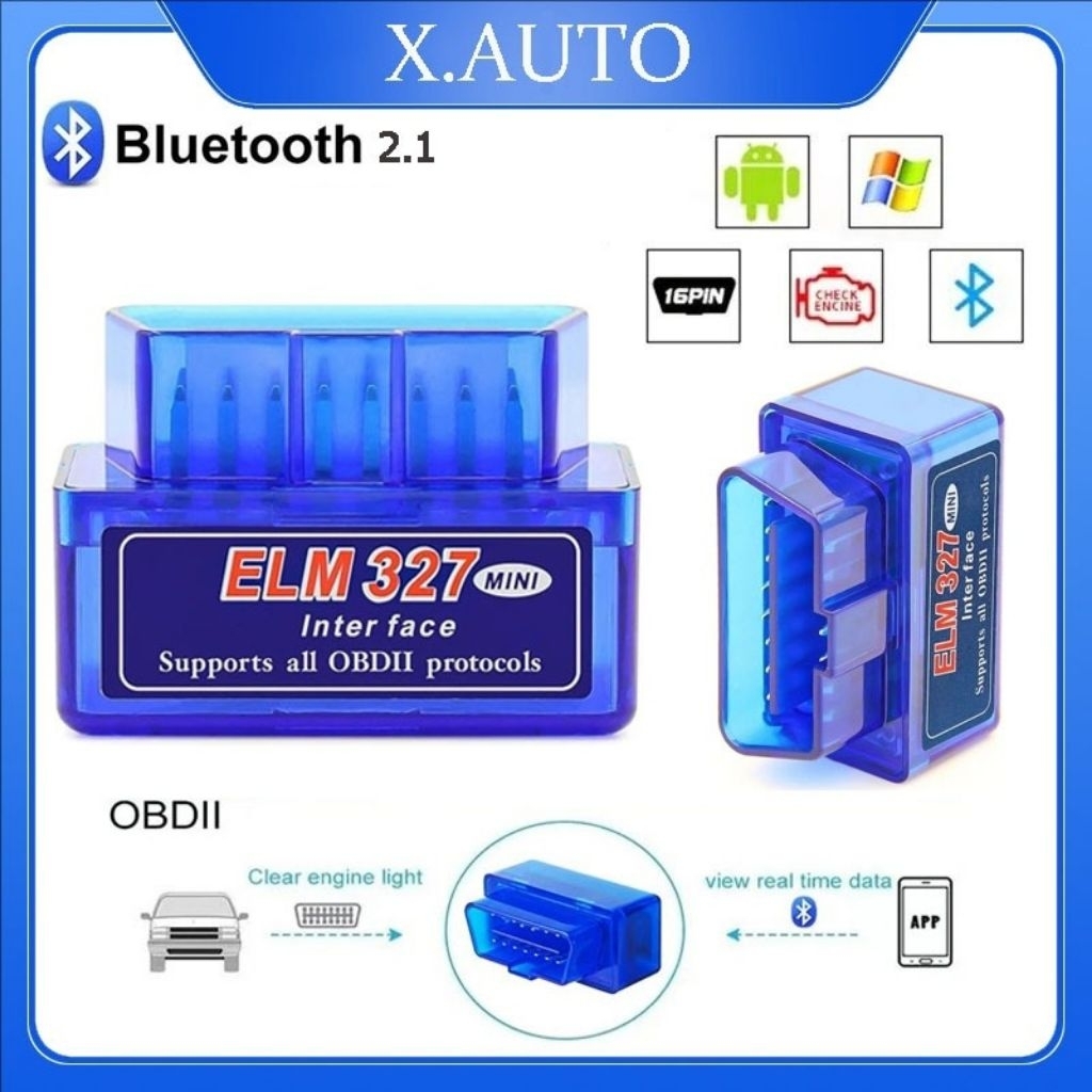 ELM327 OBD2 Scanner Mobil Bluetooth