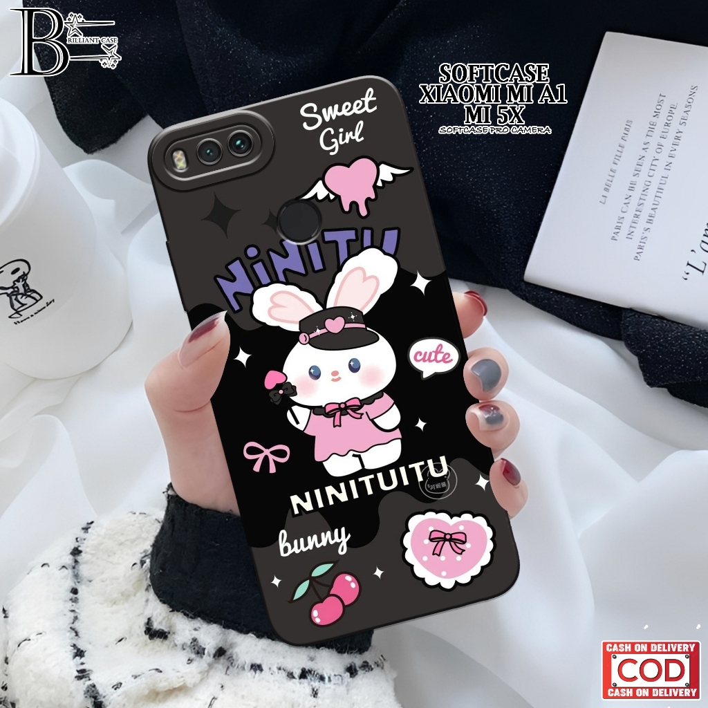 Case Xiaomi Mi A1 (Mi 5X) - Fashion Case  Lucu - Casing Xiaomi Mi A1 (Mi 5X) - Silikon Pro Camera - 