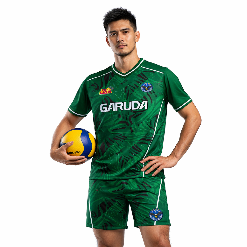 Setelan Baju Celana Voli Jakarta Garuda Jaya Proliga Men 2026