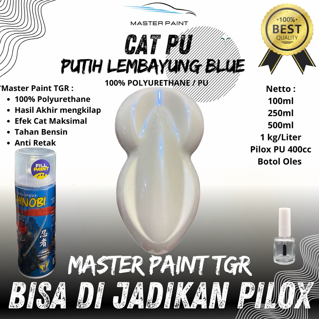 (BISA DI JADIKAN PILOX) CAT PUTIH LEMBAYUNG BIRU | CAT PU PUTIH LEMBAYUNG BIRU | CAT PUTIH LEMBAYUNG