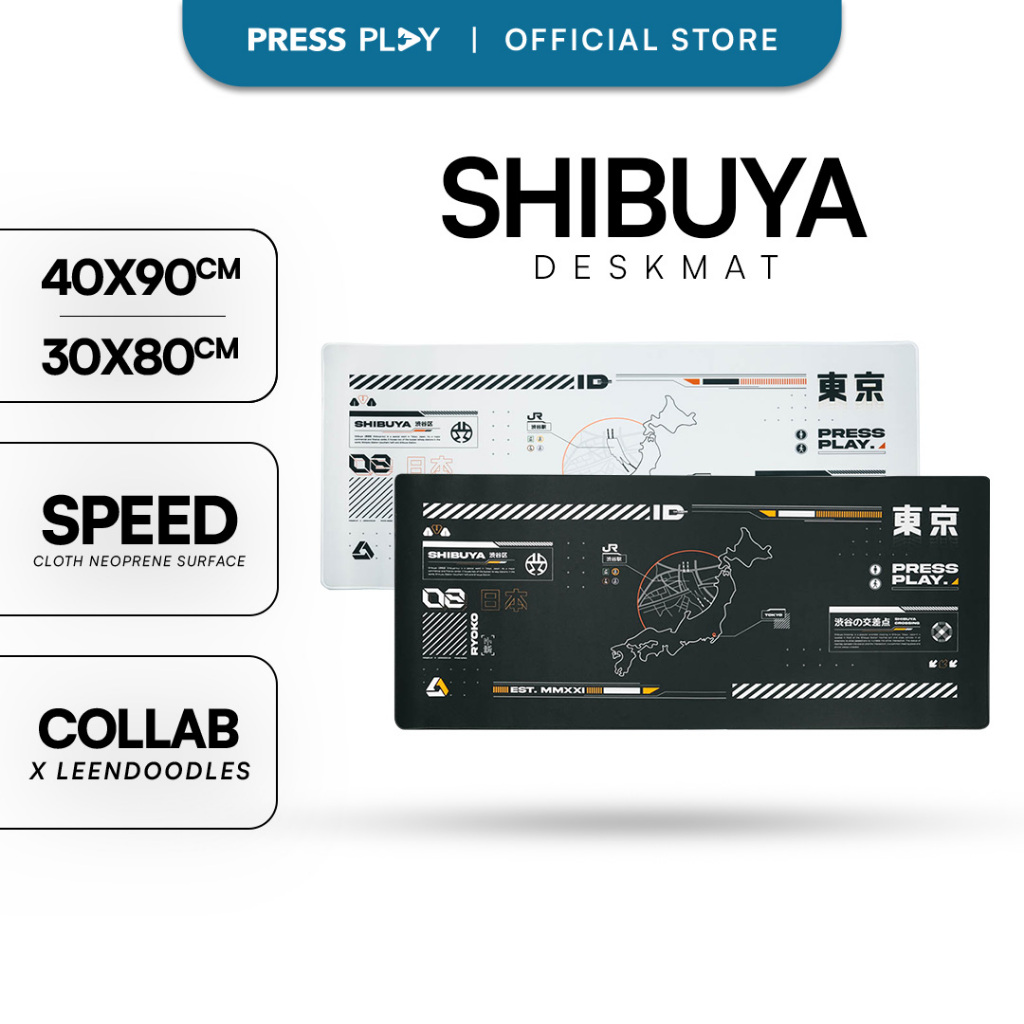 SHIBUYA Gaming Mousepad Deskmat by Press Play