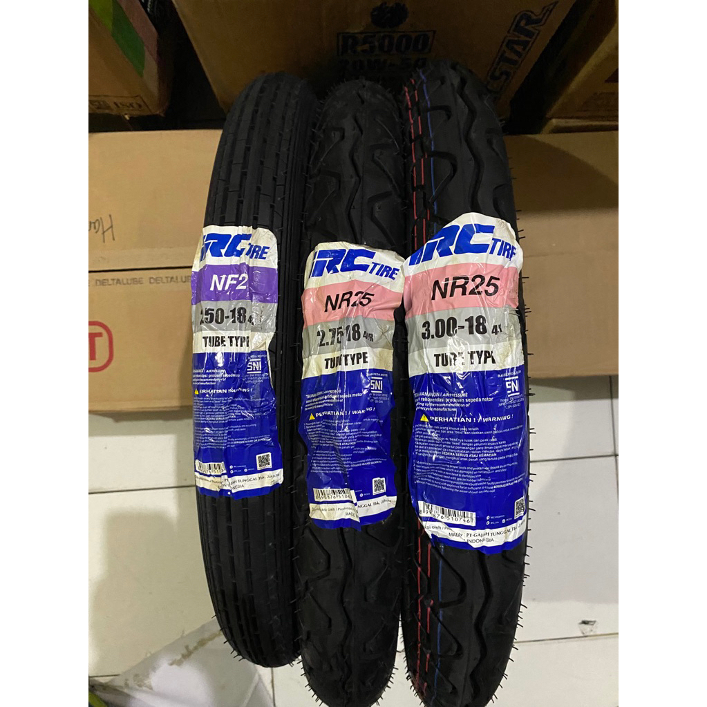 Ban Motor IRC Ring 18 250-18 275-18 300-18 NF2 NR25 Ban Luar Motor Ring 18