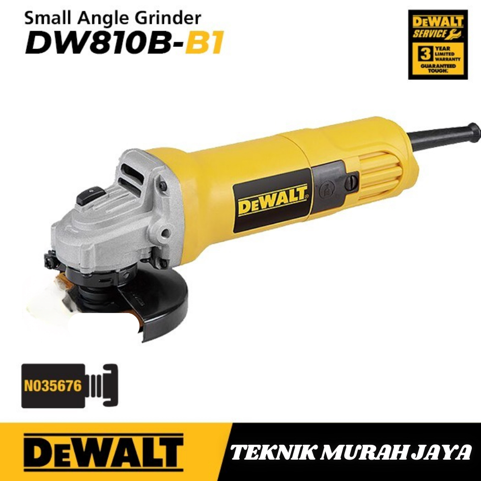 DEWALT DW810 ORIGINAL Angle Grinder 4" Gerinda Tangan Grinda Gurinda 100 mm 680 Watt Free CB Asli De