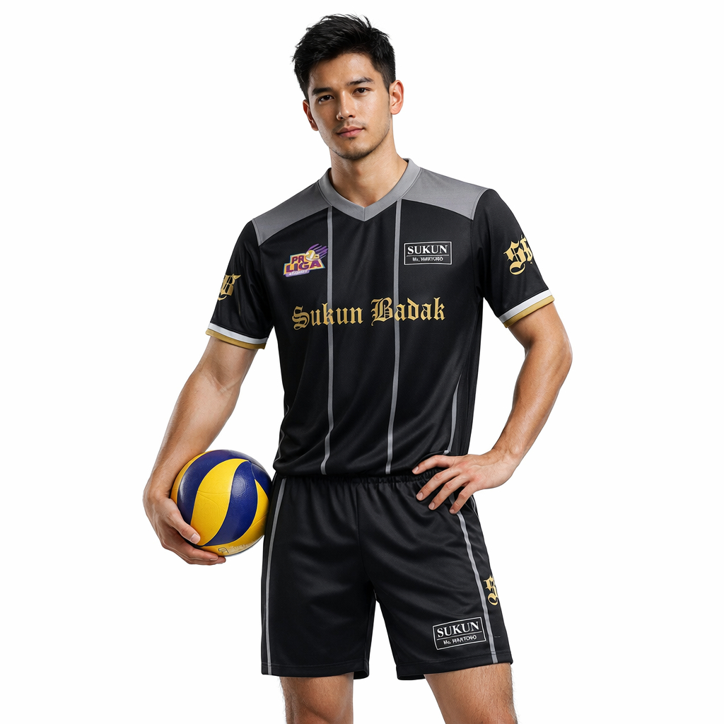 Setelan Baju Celana Voli Kudus Sukun Badak Proliga Men 2026