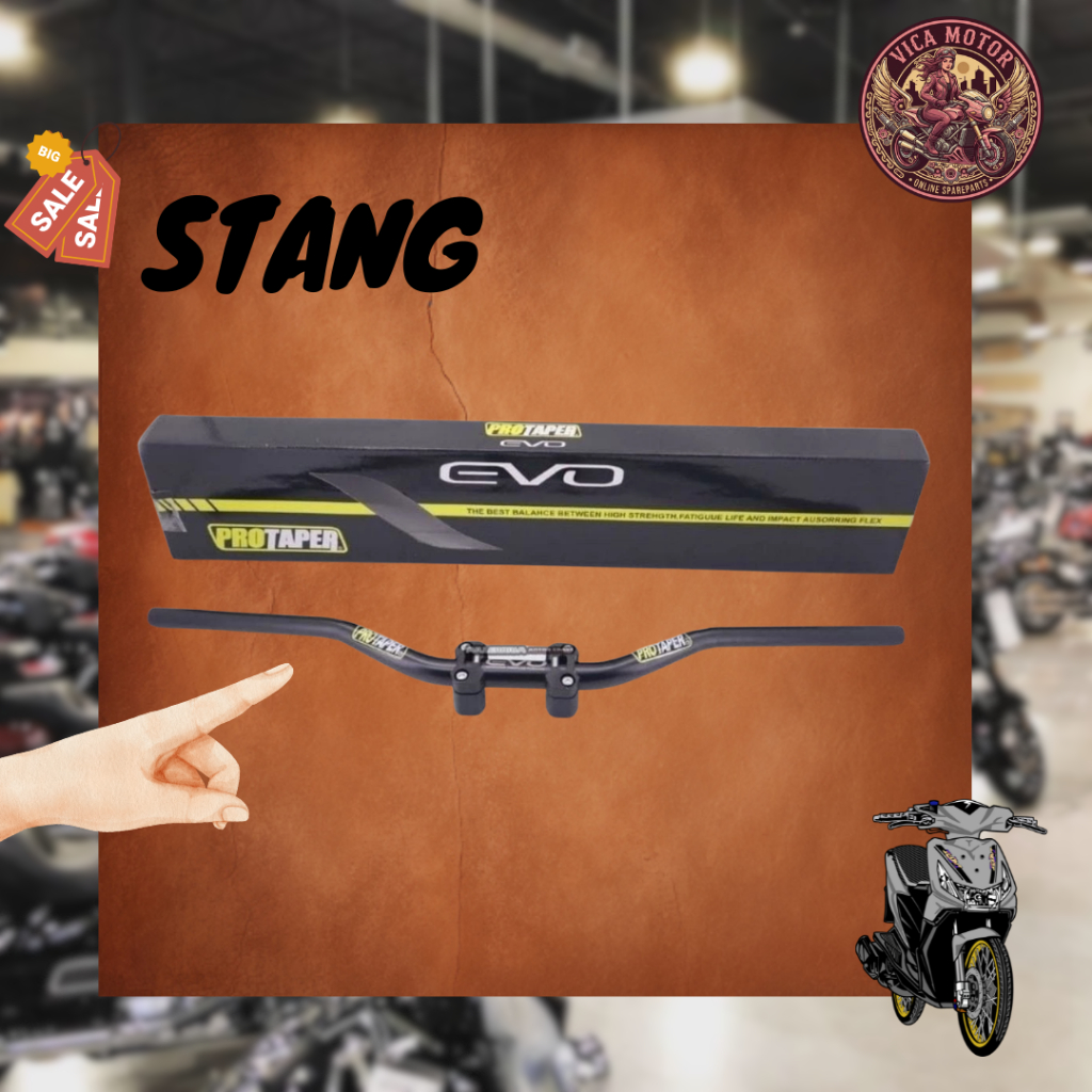Stang Protaper Evo Low Tebal 5mm Motor Trail, Vixion, Mio, Supra Crf Klx Trail Wr Cross Universal
