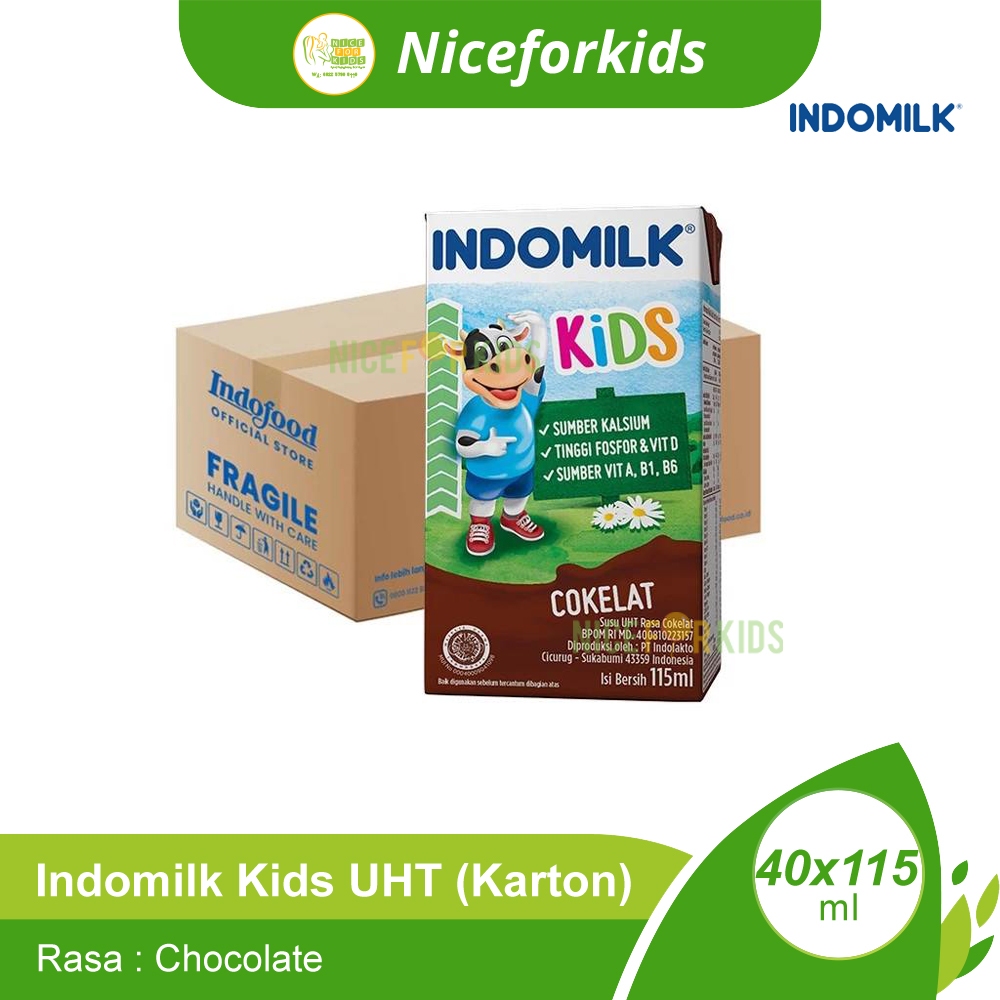 Indomilk Kids UHT 115 ml KARTON ISI 40PCS / Susu Indomilk Anak