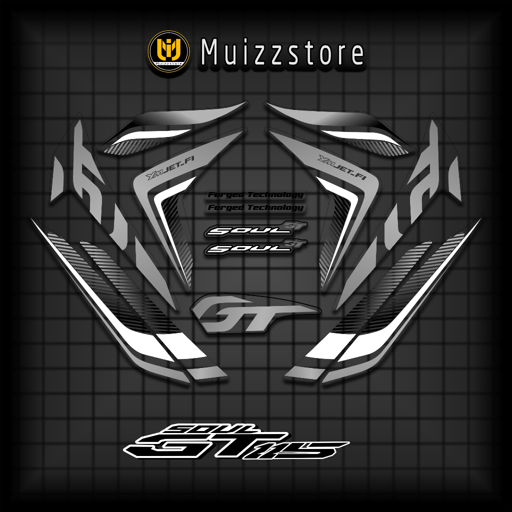 Sticker Transparan Mio Soul GT 115 / Stripping Variasi Soul GT / Stiker Soul GT Viral / Muizzstores1