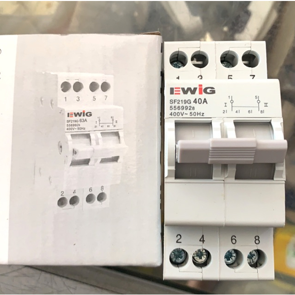 Ewig Change over switch 2p 40A amper cam starter 40A