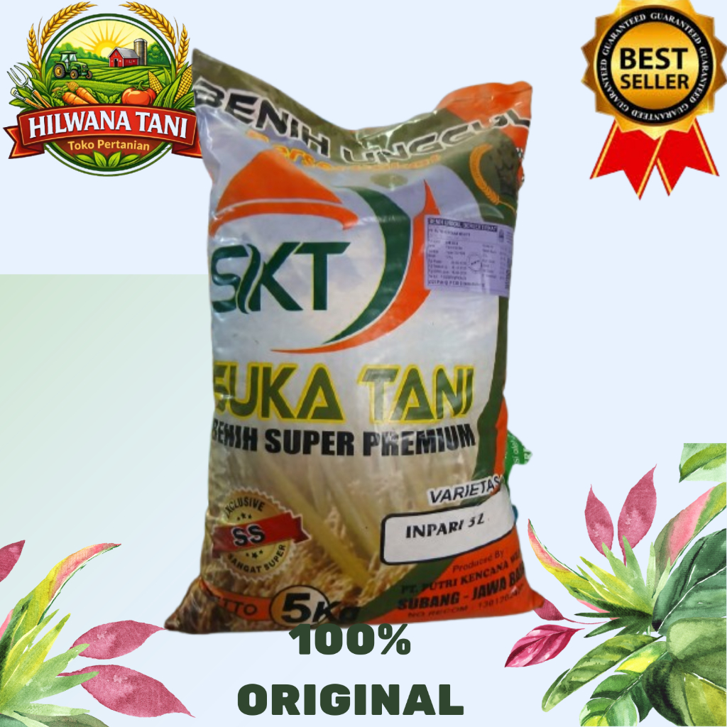 Benih Padi Inpari 32 (5 Kg) super primium  suka tani