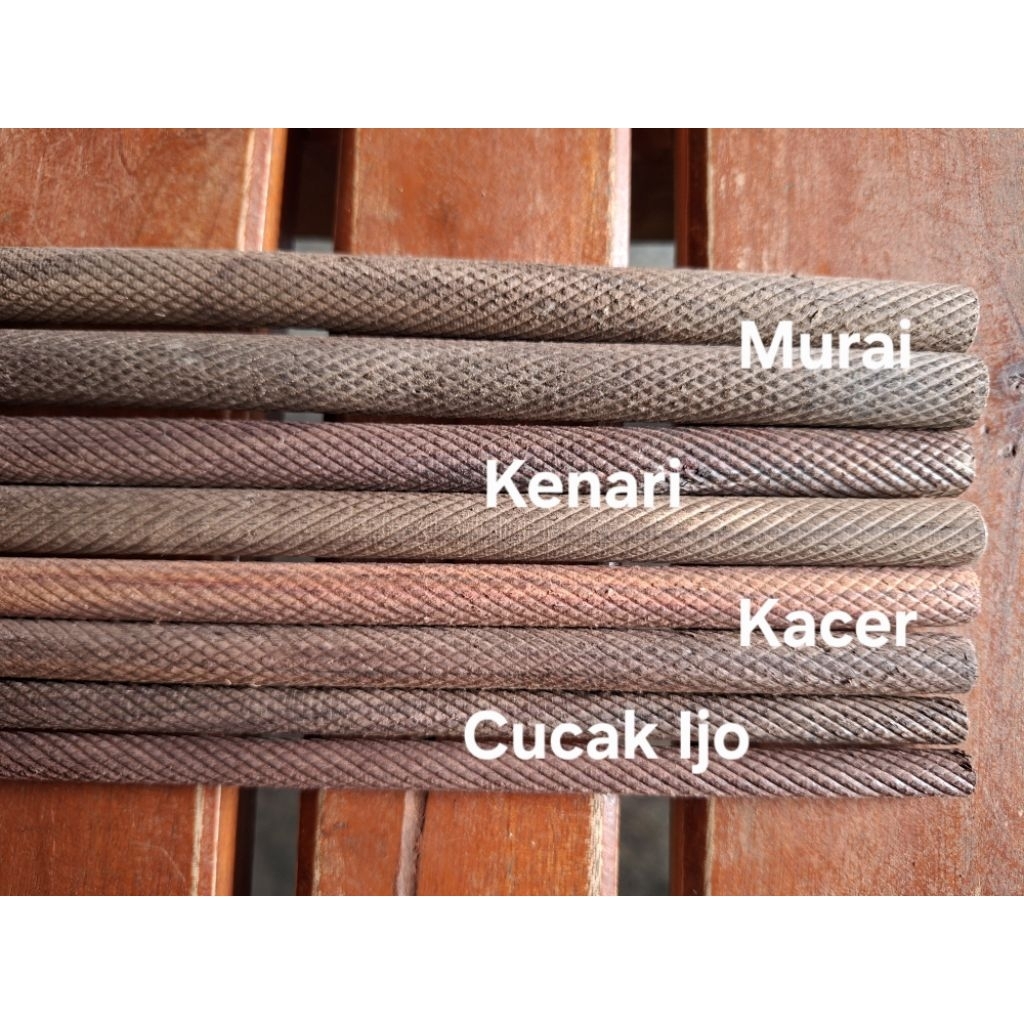 Tangkringan Ulir Sisik Sono Keling Cucak Ijo, Kenari, Kacer, Murai (2 pcs)