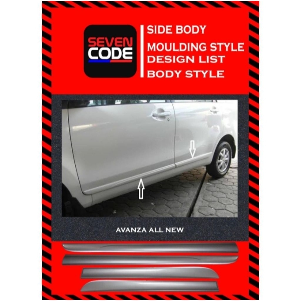 LIST BODY AVANZA ALL NEW / SIDE BODY MOULDING AVANZA ALL NEW