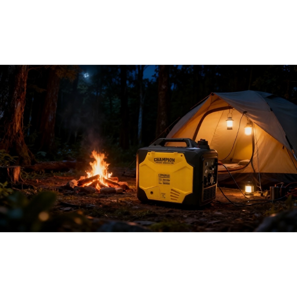 Genset Silent 5 KVA Bensin Champion CEM 6000iSe