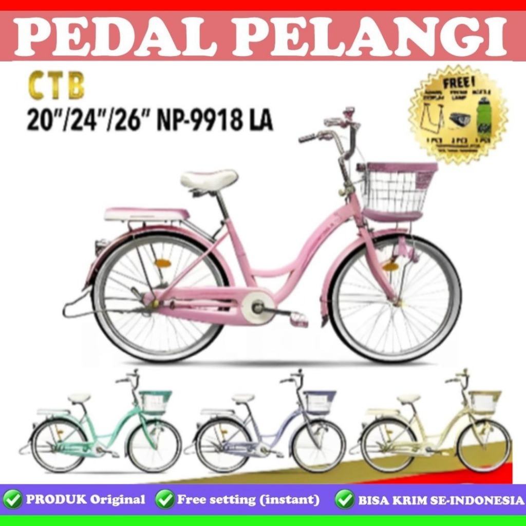 Sepeda Keranjang Remaja Dewasa Ukuran 20 24 26 Inch mini PHOENIX NP 9918 /8825/8835/8850/8875/AT 202