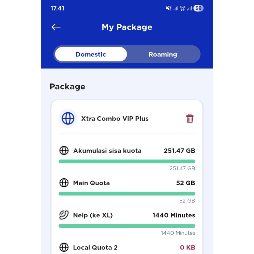 XTRA COMBO VIP PLUS DISKON 70% AKUMULASI