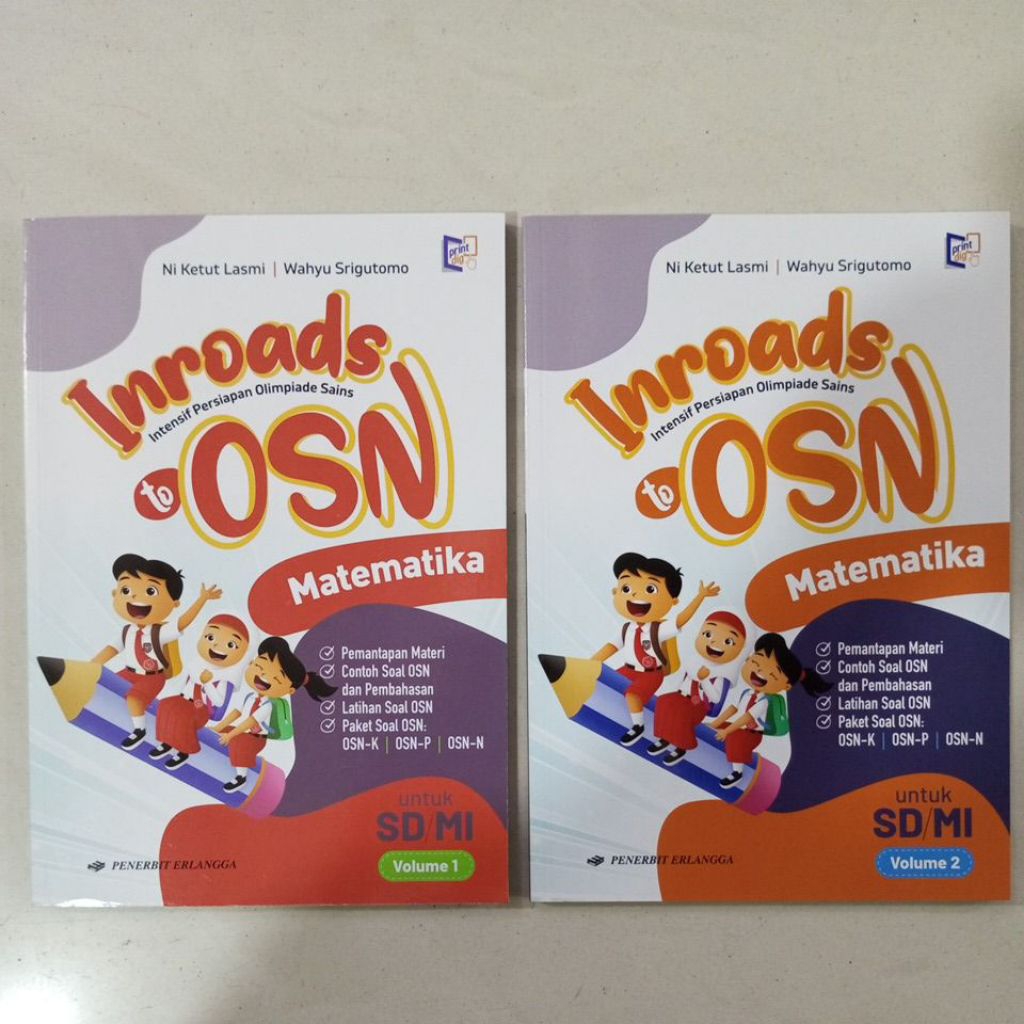 Erlangga Olimpiade matematika SD volume 1 dan 2