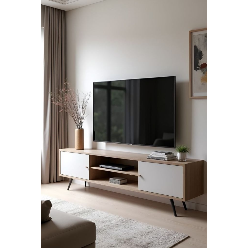 Meja Tv kaki kayu jati