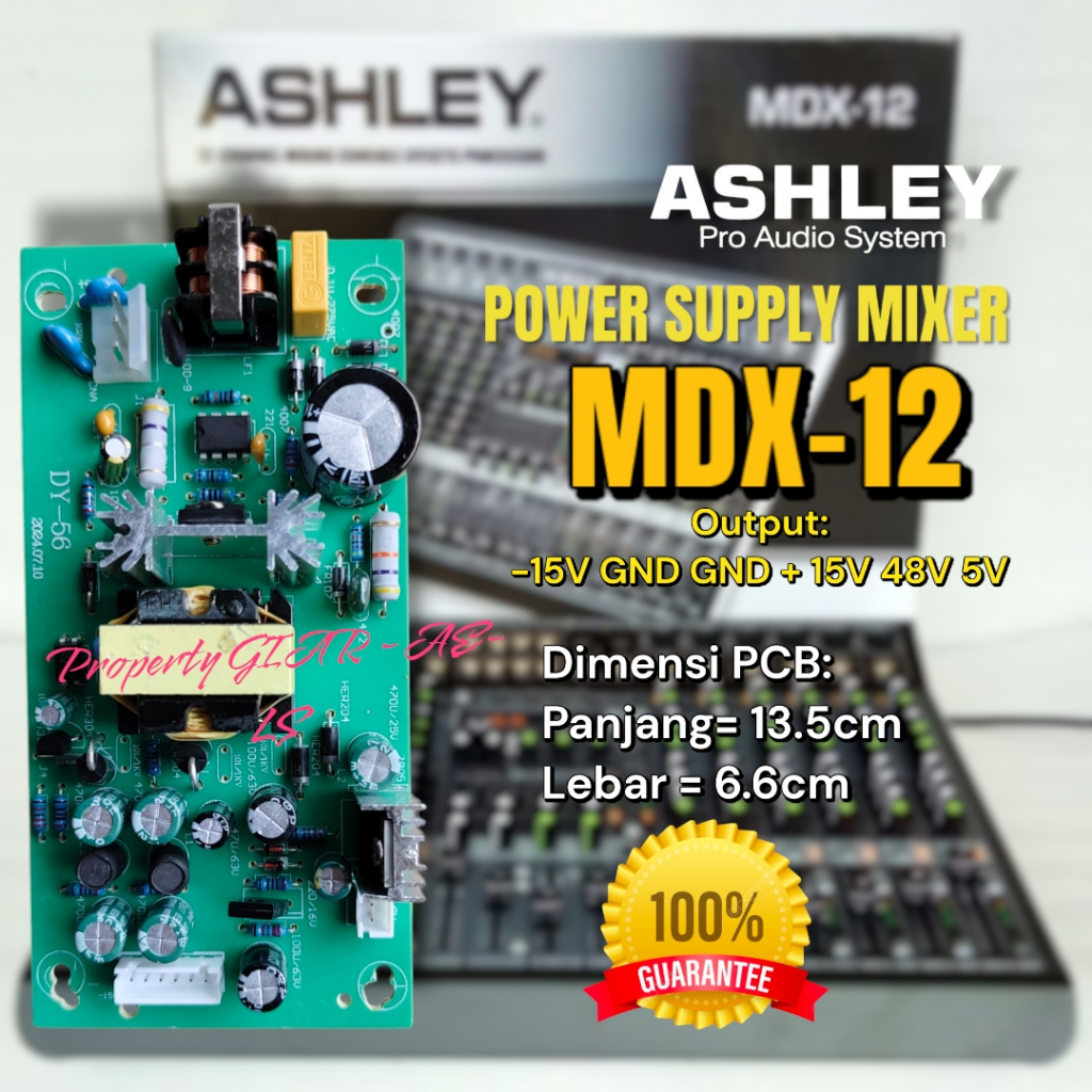 POWER SUPPLY MIXER ASHLEY MDX 12 MDX12 MDX-12