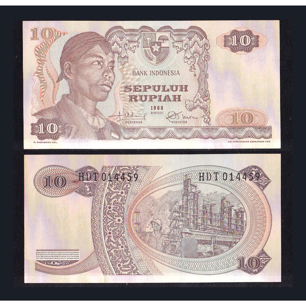 Uang kuno 10 rupiah tahun 1968 Jendral Sudirman