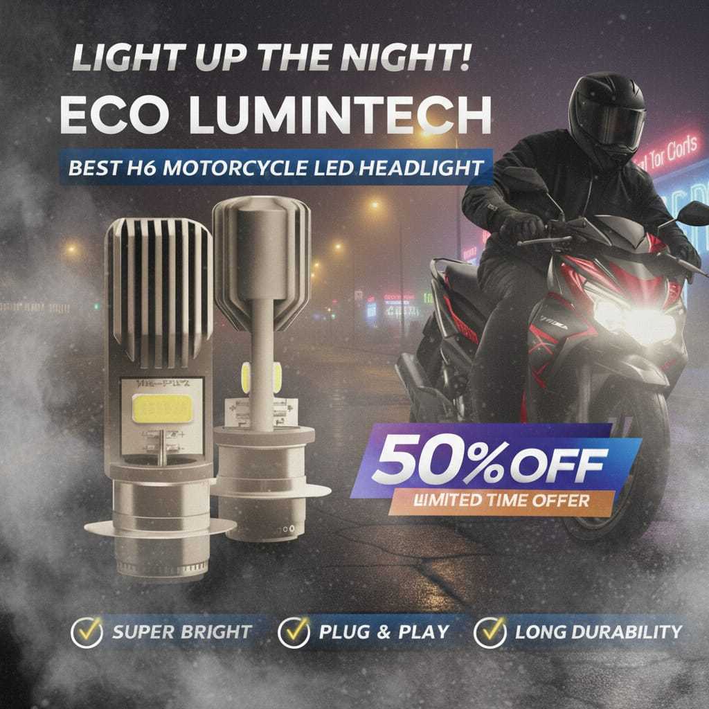 Lampu Motor LED H6 Fokus Tengah Jalan - ECO LUMINTECH