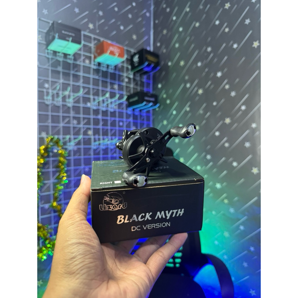 Reel LIZARD BLACK MYTH DC (DIGITAL CONTROL) BAITCASTING ROUND REEL - Handle Kiri