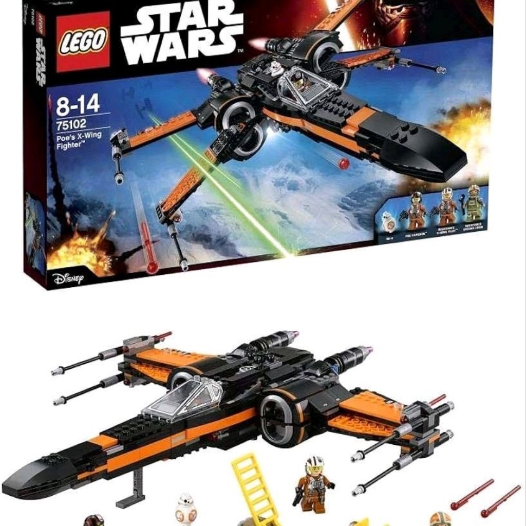 Lego Starwars 75102 Poe X-Wing Fighter NEW MISB Segel Poe's XWing Starfighter Star Wars X Wing