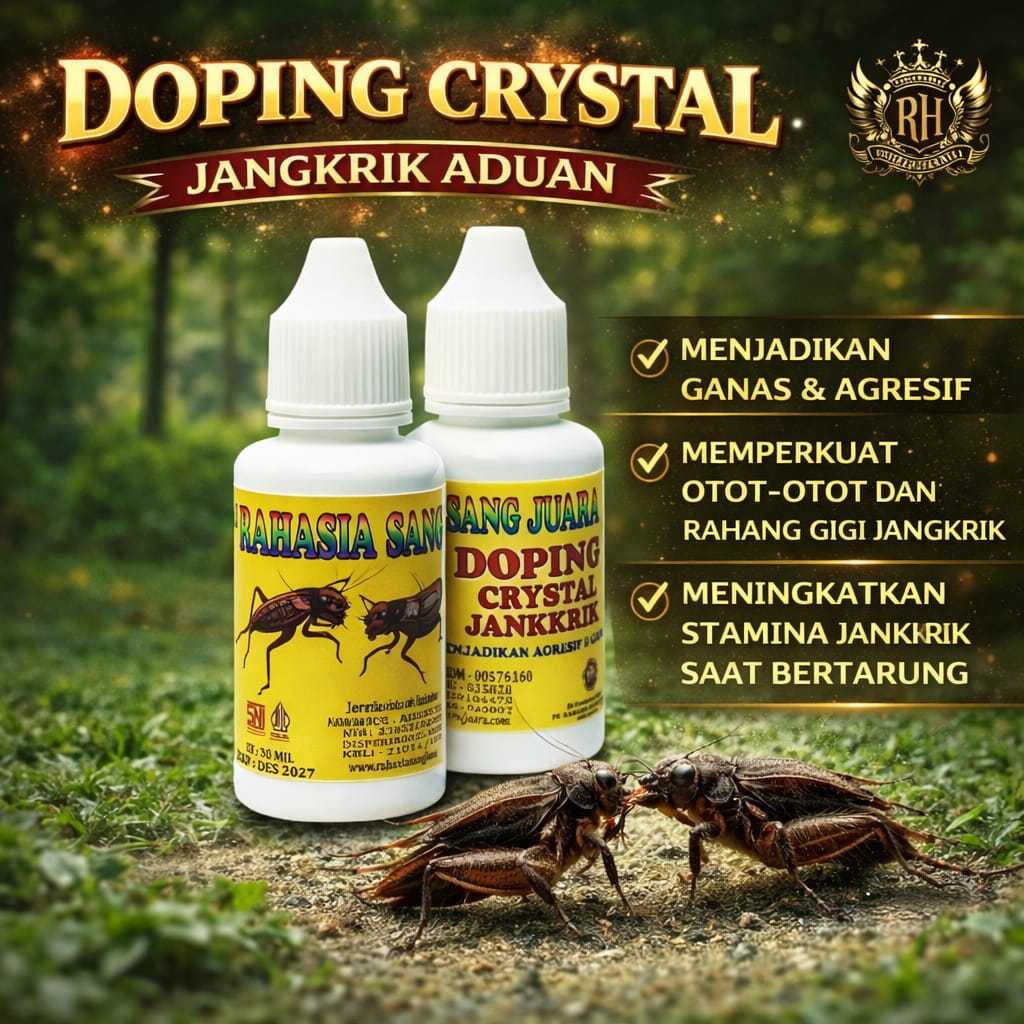 Doping Crystal Jangkrik Aduan 30ml Meningkatkan Agresivitas & Ganas