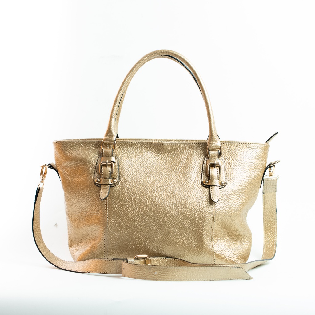 Tas wanita kulit sapi asli - Tas kuli gold