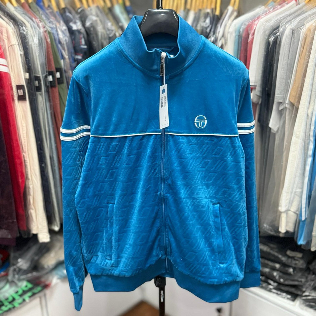 Tracktop Sergio Tacchini Bandiera Mykonos Blue  Brand New Without Tags & Brand New With Tags ( Di ki