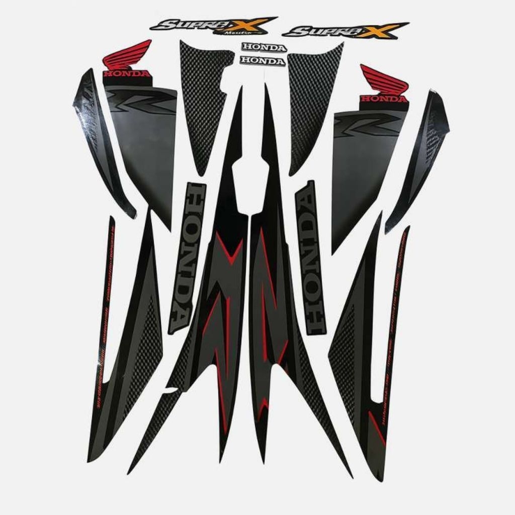 Striping stiker body motor Honda Supra X 125 R 2005-2007 stiker list bodi motor supra x 125 r tahun 