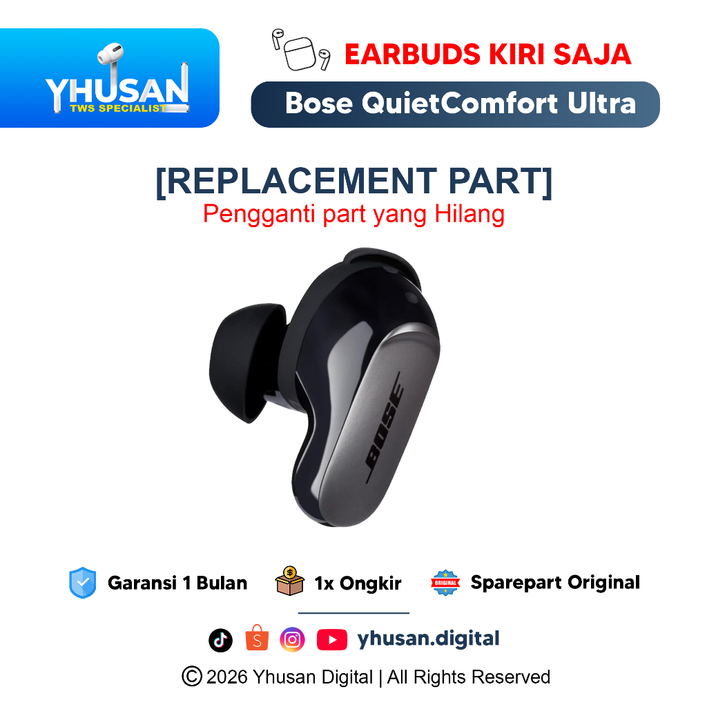 [2nd] Bose QuietComfort Ultra | Replacement Part | Original Sparepart TWS