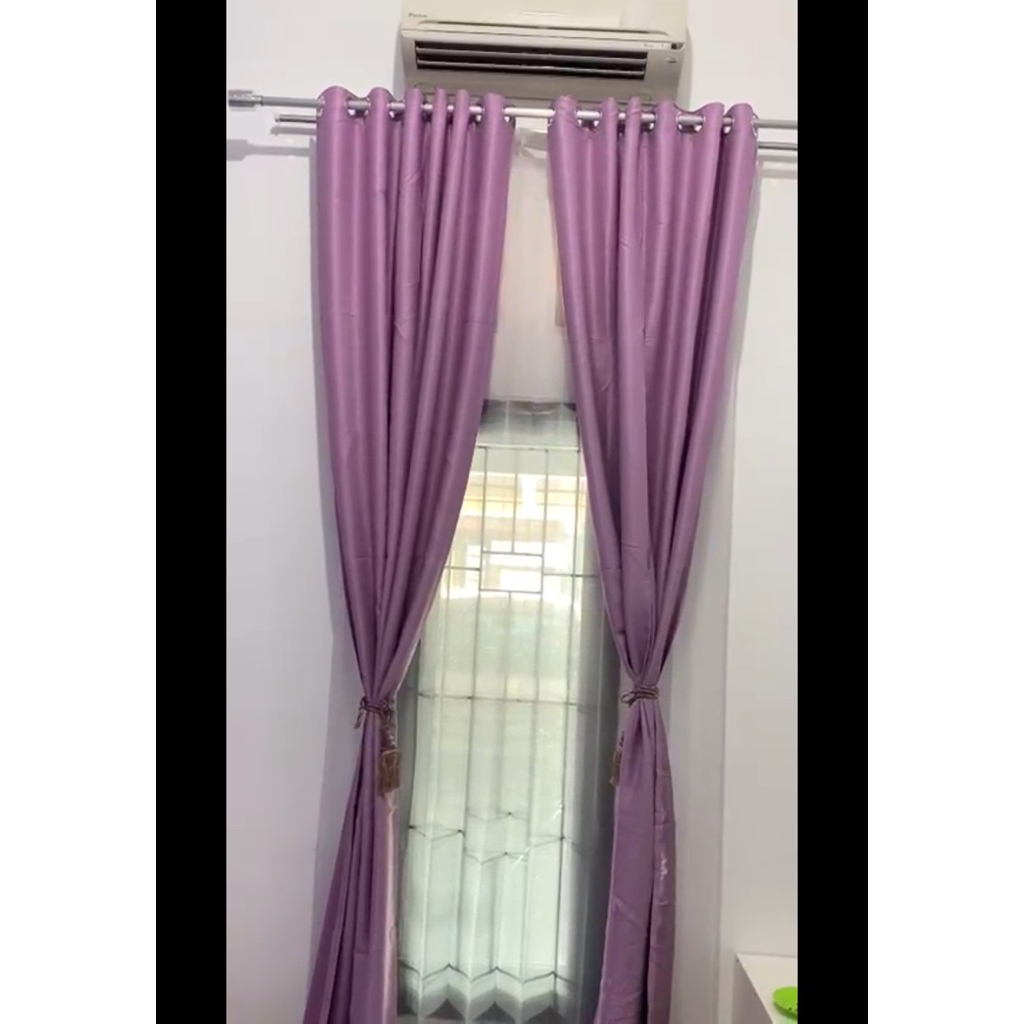 preloved gorden lilac/ungu tinggi 270 cm