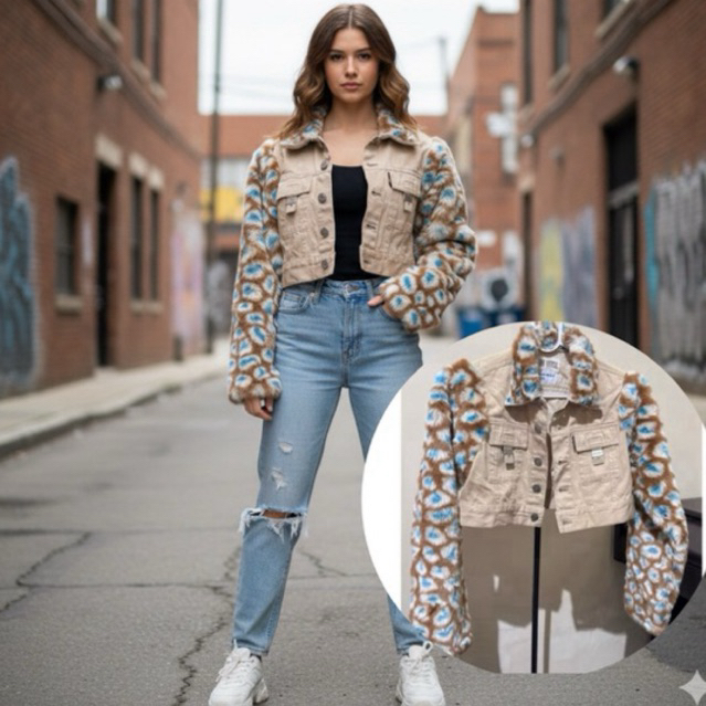 Pink House Jacket Bulu Jaket Anak dewasa Remaja Ld 74 panjang 34 crop unik lucu murah bagus bali den