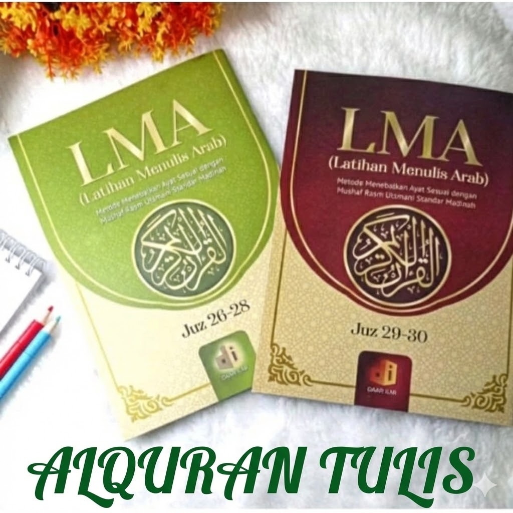 Menulis Ayat Alquran latihan tulis menulis dan menebalkan mushaf juz 29 dan 30 tulis al Quran bahasa