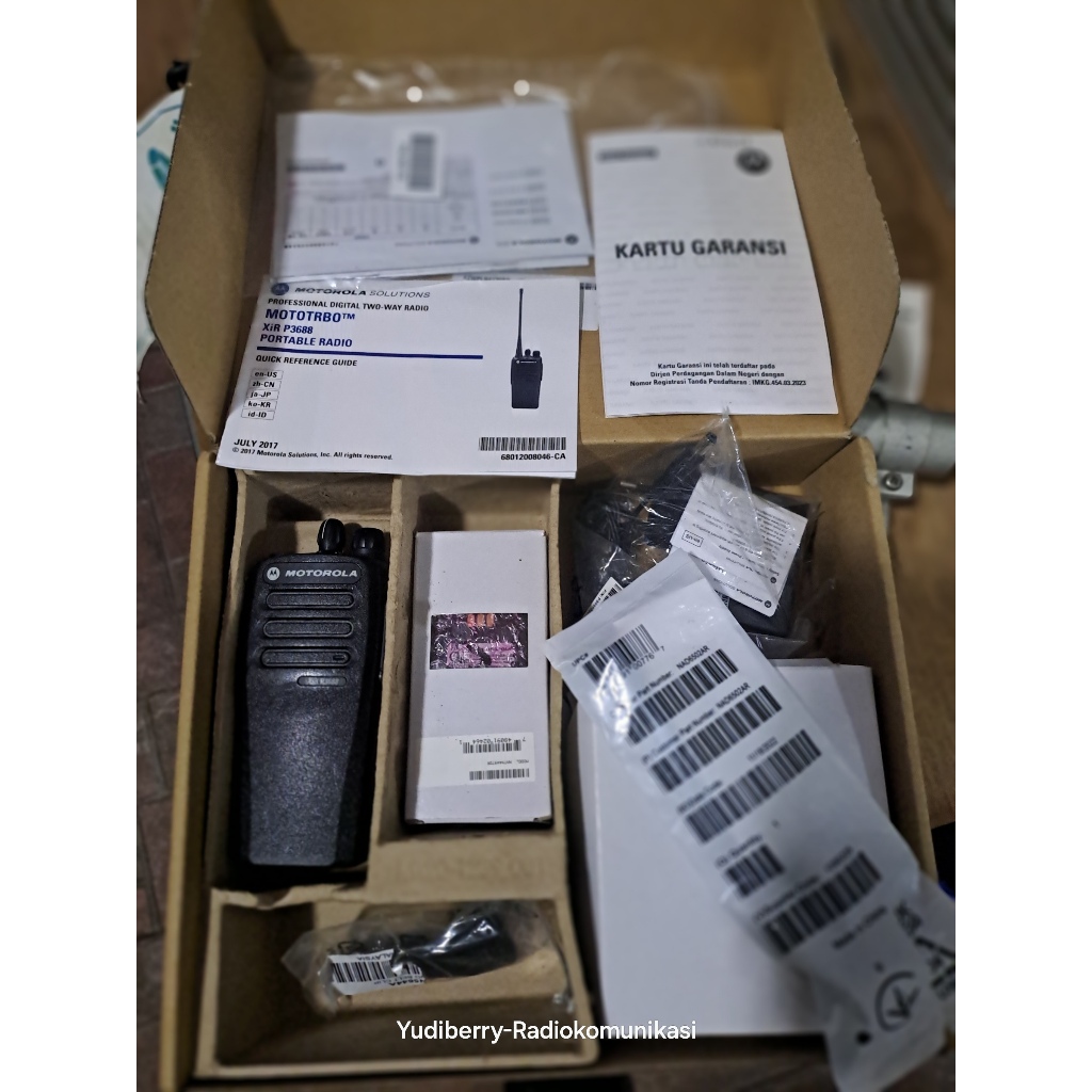 HT MOTOROLA XIR P3688 VHF BARU DIPAKAI 3 BULAN MOTOROLA XIR3688 SECOND MULUS LENGKAP