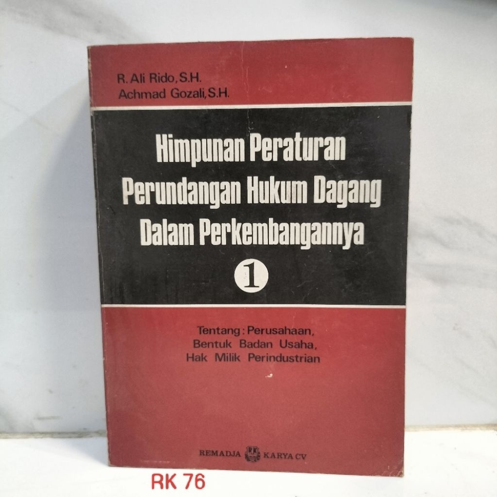 Buku Hukum Dagang / Himpunan Peraturan Perundangan / Buku Bekas Hukum / Buku Hukum Bisnis / Buku Per