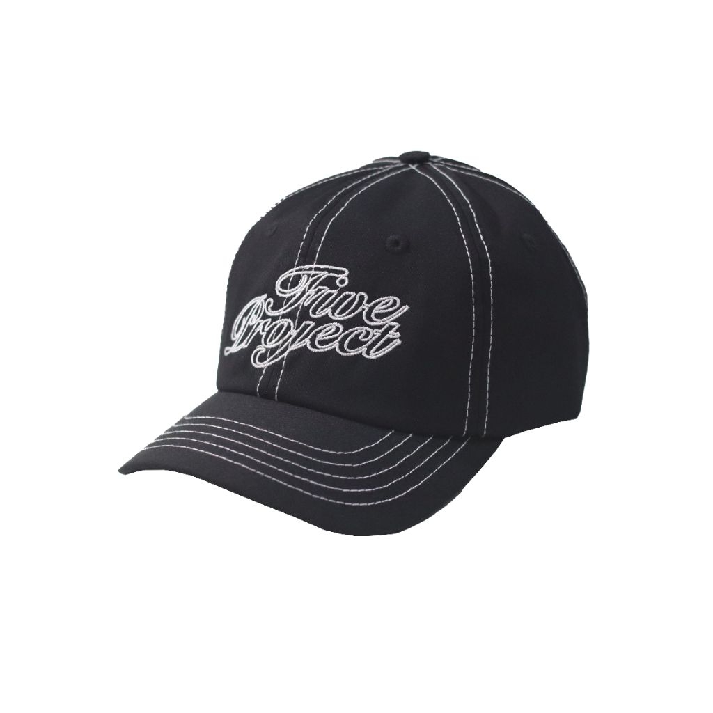 FiveProject Topi Polo Caps Foris Black Visor Pendek