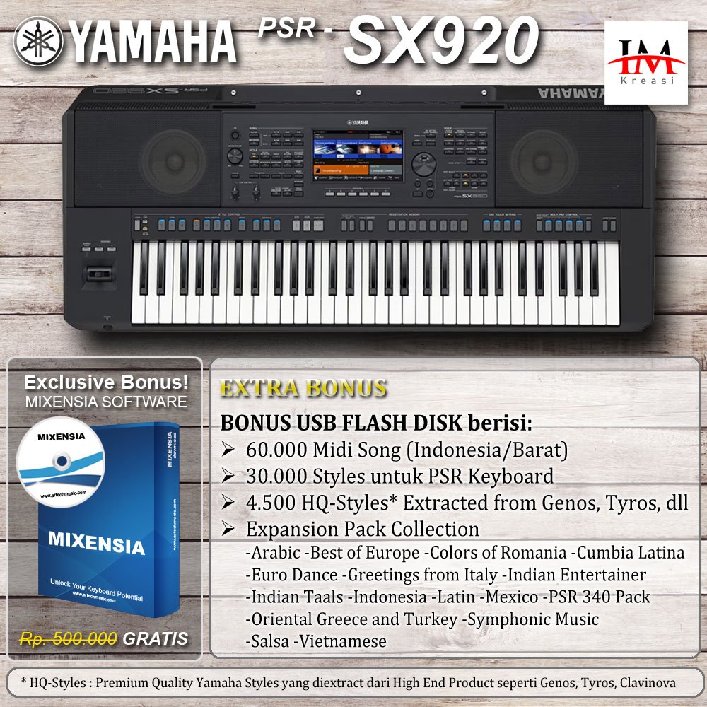 PSR SX920 / PSRSX920 / PSR-SX920 / PSR SX 920 Keyboard Arranger Yamaha