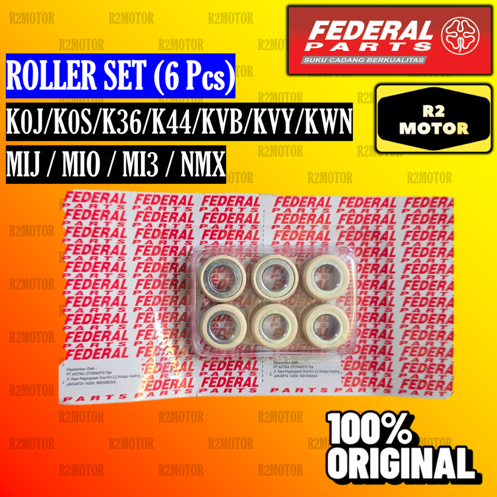FP ROLLER SET ADV BEAT GENIO PCX SCOOPY SPACY STYLO VARIO AEROX FINO LEXI MIO NMAX SOUL GT XRIDE 110
