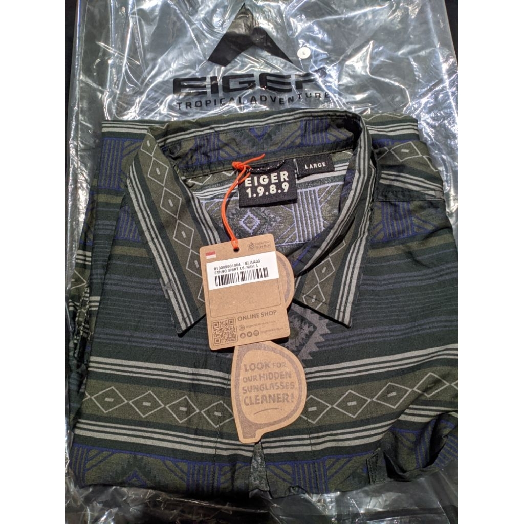 kemeja Eiger lengan panjang
