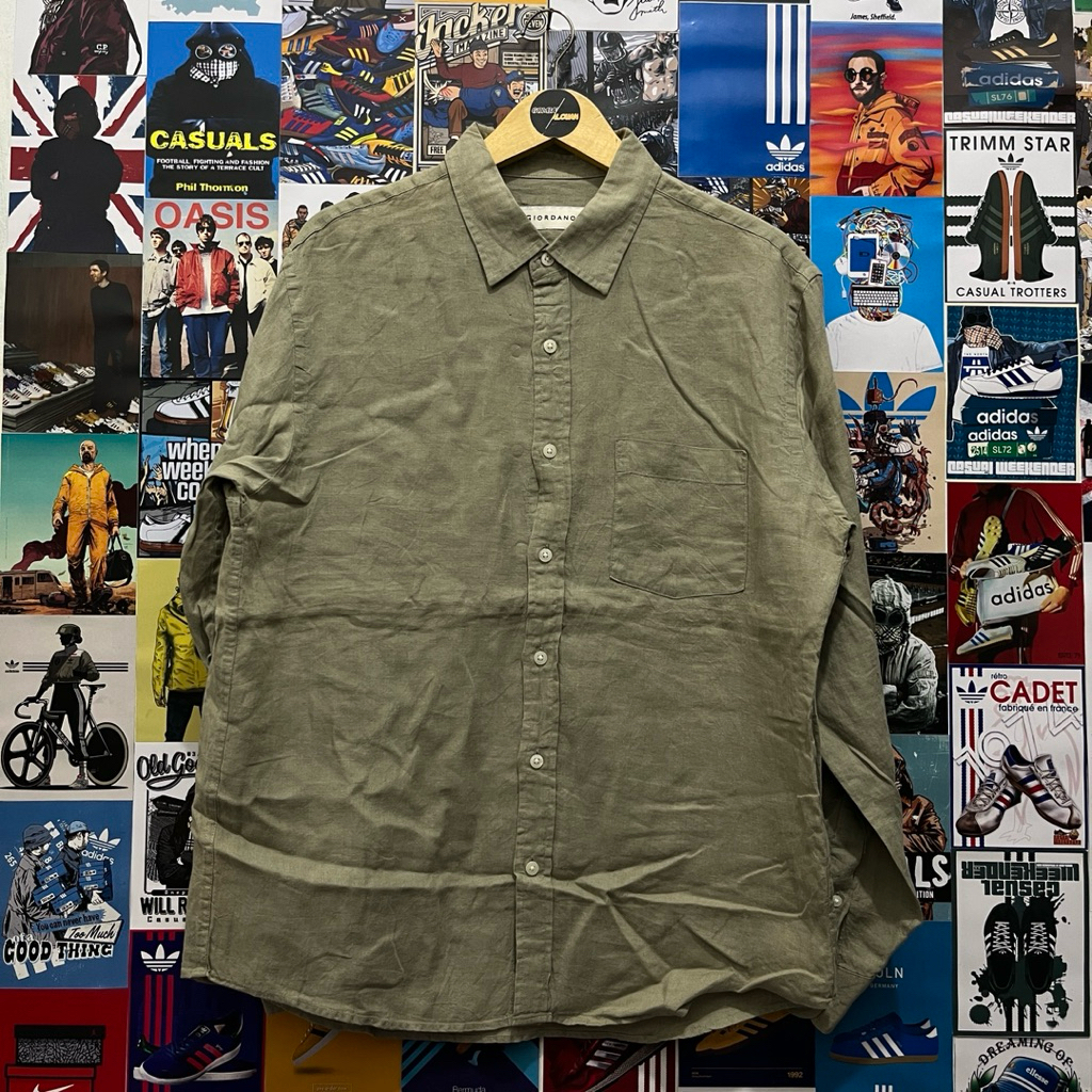 Kemeja / Lengan Panjang / Vintage / Second / GIORDANO