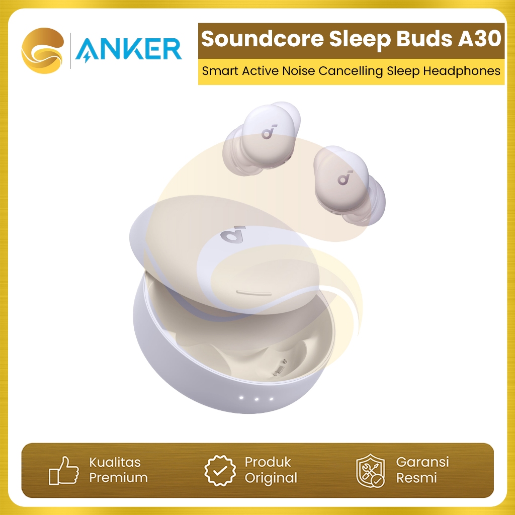 ANKER Soundcore Sleep Buds A30 by Anker Sleep Earbuds, Smart Active Noise Cancelling Sleep Headphone